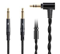 FAAEAL Cable de audio HE400SE, repuesto para auriculares Hifiman HE4XX, HE400i (nueva edición), HE1000, Meze 99 Classics, Denon AH-D9200 D7200, cable de extensión dual de 3,5 mm (3,5 mm)