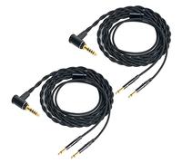 FAAEAL Cable equilibrado compatible con auriculares Hifiman Sundara HE4XX HE400SE HE560 HE1000V2, Meze 99 Classics, Denon AH-D7200 AH-D9200, 4,4 mm a doble 3,5 mm (5 pies, paquete de 2)