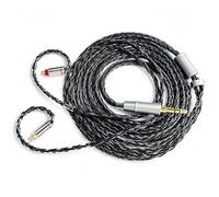 FAAEAL Cable IEM para monitor intraural, 16 núcleos chapados en plata, cable de repuesto de longitud extendida compatible con KZ AS10 ZST TRN V10 para músico audiófilo 0.78mm-2pin 6 pies 3.5mm