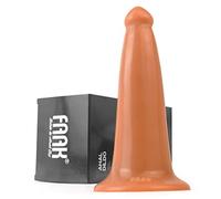 FAAK Plug consolador anal,consolador dong de doble densidad de sensación suave y real,Juguete sexual de longitud media con ventosa fuerte para la maduración de adultos (Delgado a grueso)
