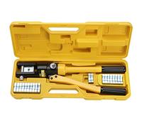 Faankiton 16 Toneladas Crimpadora Hidráulica Herramienta de Crimpado Hidráulico, Herramienta Hidraulica para Tubo, Herramienta Prensa Hidráulica, Hidráulicos Crimpado, 13 Pares de Matrices, 8-300mm²