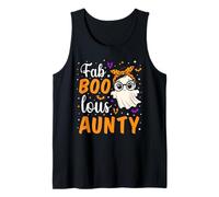 Fab Boo Lous Aunty Fabulous Ghost Halloween Aunt Matching Camiseta sin Mangas