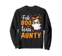 Fab Boo Lous Aunty Fabulous Ghost Halloween Aunt Matching Sudadera