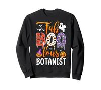 Fab Boo Lous Botánico Boo Fantasma Calabaza Halloween Botánica Sudadera