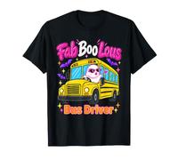Fab Boo Lous Conductor de autobús Halloween Fantasma autobús Escolar Divertido Camiseta