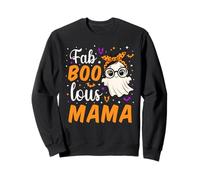 Fab Boo Lous Mama Fabulous Ghost Halloween Mother Matching Sudadera