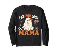 Fab Boo Lous Mama Retro Ghost Spooky Mama Halloween Costume Manga Larga