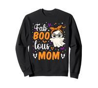 Fab Boo Lous Mom Fabulous Ghost Halloween Mother Matching Sudadera