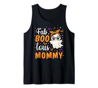 Fab Boo Lous Mommy Fabulous Ghost Halloween Mother Matching Camiseta sin Mangas