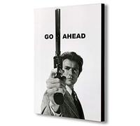 FAB Clint Eastwood As Dirty Harry - Lienzo Decorativo para Pared, diseño de Clint Eastwood, A2 24x16 Inches