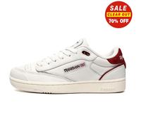 Fab Deal - Reebok Clásico Club C Bulc Cuero Hombre Moda Zapatillas Casual Retro