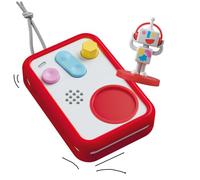 FABA Bundle Cuentacuentos Interactivo para niños y niñas de 0 a 10 años, Personaje Sonoro Faba•Me, Luz de Noche, Juego Educativo, versión en español + Funda Protectora Patapum, roja, Silicona