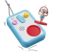 FABA Bundle Cuentacuentos Interactivo para niños y niñas de 0 a 10 años, Personaje Sonoro Faba•Me, Luz de Noche, Juego Educativo, versión en español + Funda Protectora Patapum, Azul, Silicona