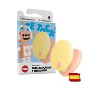 FABA - Discos Sonoros Faba•Me plátano y melocotón | Personalizables, Reproducción con FABA Cuentacuentos y FAB Juguete para niños, versión en español