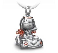 FABACH Llavero ángel guardián Carla en el coche, bonito colgante de ángel de metal, regalo de la suerte para el coche, licencia de conducir, Fahr prudente, Oro rosa, Einheitsgröße, Llavero