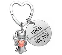 FABACH Llavero con diseño de ángel de la guarda con corazón y grabado - Mejor amiga regalos llavero - Mejor amigas regalo ángel amuleto de la suerte mejor amiga, Personas Como Tú, Talla única
