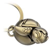 FABACH Llavero con forma de tortuga de bebé con corazón, diseño de tortuga dulce - Amor amuleto de la suerte tortuga como regalo para pareja - Regalos de tortuga, bronce, 1, Moderno