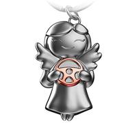 FABACH Llavero de ángel guardián estrella con volante - Conducir con cuidado el ángel de la guarda para los conductores - llavero de coche talismán - regalo de la suerte amuleto de la suerte regalo de