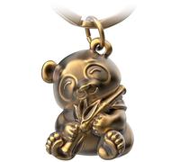 FABACH Panda oso llavero Tao - Bonito oso panda amuleto de la suerte para mujer - oso llavero para mejor amiga - llavero panda regalo para los amantes de los osos, bronce, 1, Moderno