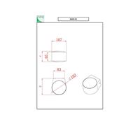Fabas Luce Aplique de exterior LED Lao, 2 luces, aluminio, cristal