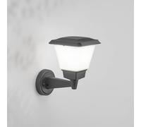 Fabas Luce Aplique de exterior Lena, gris oscuro, metal, E27, 27 cm, IP54 True
