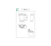 Fabas Luce Aplique de pared Viki, ámbar, cristal, acrílico