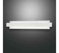 Fabas Luce Aplique LED Regolo con frente metálico blanco