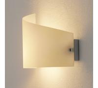 Fabas Luce Aplique Moa con pantalla de vidrio arqueada