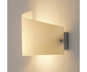 Fabas Luce Aplique Moa con pantalla de vidrio arqueada