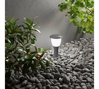 Fabas Luce Baliza Thiago, 30 cm, gris oscuro, metal, E27, IP65