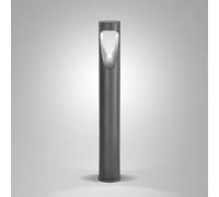 Fabas Luce Bolardo luminoso LED Teo, 80 cm de altura, negro, metal, IP65
