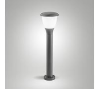 Fabas Luce Bolardo luminoso Thiago, 60 cm, gris oscuro, metal, E27, IP65 True