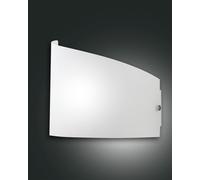 Fabas Luce Diseño Lámpara De Pared Moa 1flg. E27 3249-21-102 Vidrio Blanco
