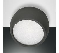 Fabas Luce Downlight LED Vasto, antracita, Ø 8 cm, 120°, aluminio
