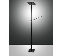 Fabas Luce Ideal Lámpara de pie integrada LED Cristal negro