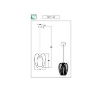 Fabas Luce Lámpara colgante Camp, Ø 40 cm, dorada, cesta de alambre