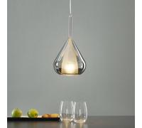 Fabas Luce Lámpara colgante púrpura, gris humo, 1 luz, cristal