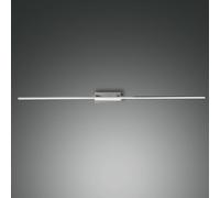 Fabas Luce Lámpara de espejo LED Nala, cromada, anchura 110 cm, metal True