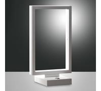 Fabas Luce Lámpara de mesa LED Bard, atenuable, en blanco