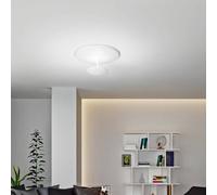 Fabas Luce Lámpara LED de techo Conrad, blanca, Ø 50 cm, metal, atenuable