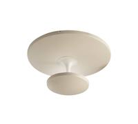 Fabas Luce Lámpara LED de techo Conrad, color arena, Ø 50 cm, metal, atenuable