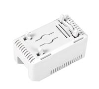 Fabater 0-60 ℃ Interruptor de Termostato Mecánico Eléctrico Compacto Ajustable, Instalación Fácil para el Control del Ventilador del Calentador y el Filtro en Color de Botón Azul/Rojo (KTS011)