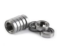 Fabater 10pcs 6700zz de Rodamientos de Bolas de Sección Delgada de Doble Blindaje con Diseño de bajo Ruido para Aplicaciones Limitadas en el Espacio