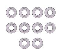Fabater 10PCS Rodamientos de Bolas de Empuje Plano Kit de Rodamientos de Metal Axiales en Miniatura Desmontables de Alta Precisión 51100-51105 para Gancho de Grúa de Bomba de Agua Vertical (51101)