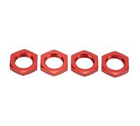 Fabater 17mm Rueda Hex Cubo Tuerca, 4PCS, Aleación de Aluminio, Coche RC | Accesorio de actualización de coche modelo RC, diámetro interior de 10mm, peso ligero de 8g, resistente al desgaste, fácil