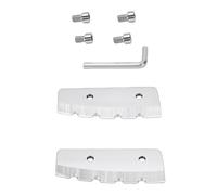 Fabater 2 Cuchillas de Barrena de Hielo 28340 de 6 Pulgadas, Cuchillas de Repuesto de Barrena de Hielo de Aleación Dura con Tornillos, Cuchillass de Pesca de Hielos