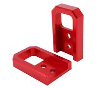 Fabater 2 Ganchos de Remolque Delanteros para 2024 2025 2026, Reemplazo de Ganchos de Remolque de Parachoques Delantero de Acero de Color Rojo Resistente, Fácil Instalación