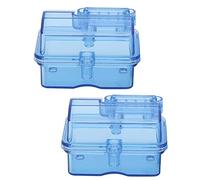 Fabater 2 Juegos de Caja Receptora RC Impermeable, Caja Receptora Protectora de Receptor de Radio para Barco de Coche RC, Carcasa ESC Transparente Duradera a Prueba de Salpicaduras con Tornillos