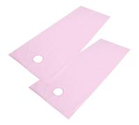 Fabater 2 Piezas de Sábanas de Salón Resistente Al Aceite, Impermeable, Transpirable, Cubierta para Mesa de Masaje SPA, Tela de Poliéster Suave y Agradable para la Piel, a Prueba de Aceites (PINK)