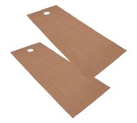 Fabater 2 Piezas de Sábanas de Salón Resistente Al Aceite, Impermeable, Transpirable, Cubierta para Mesa de Masaje SPA, Tela de Poliéster Suave y Agradable para la Piel, a Prueba de Aceites (café